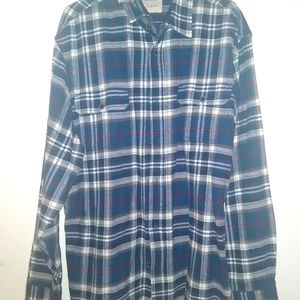 Mens blue plaid shirt
